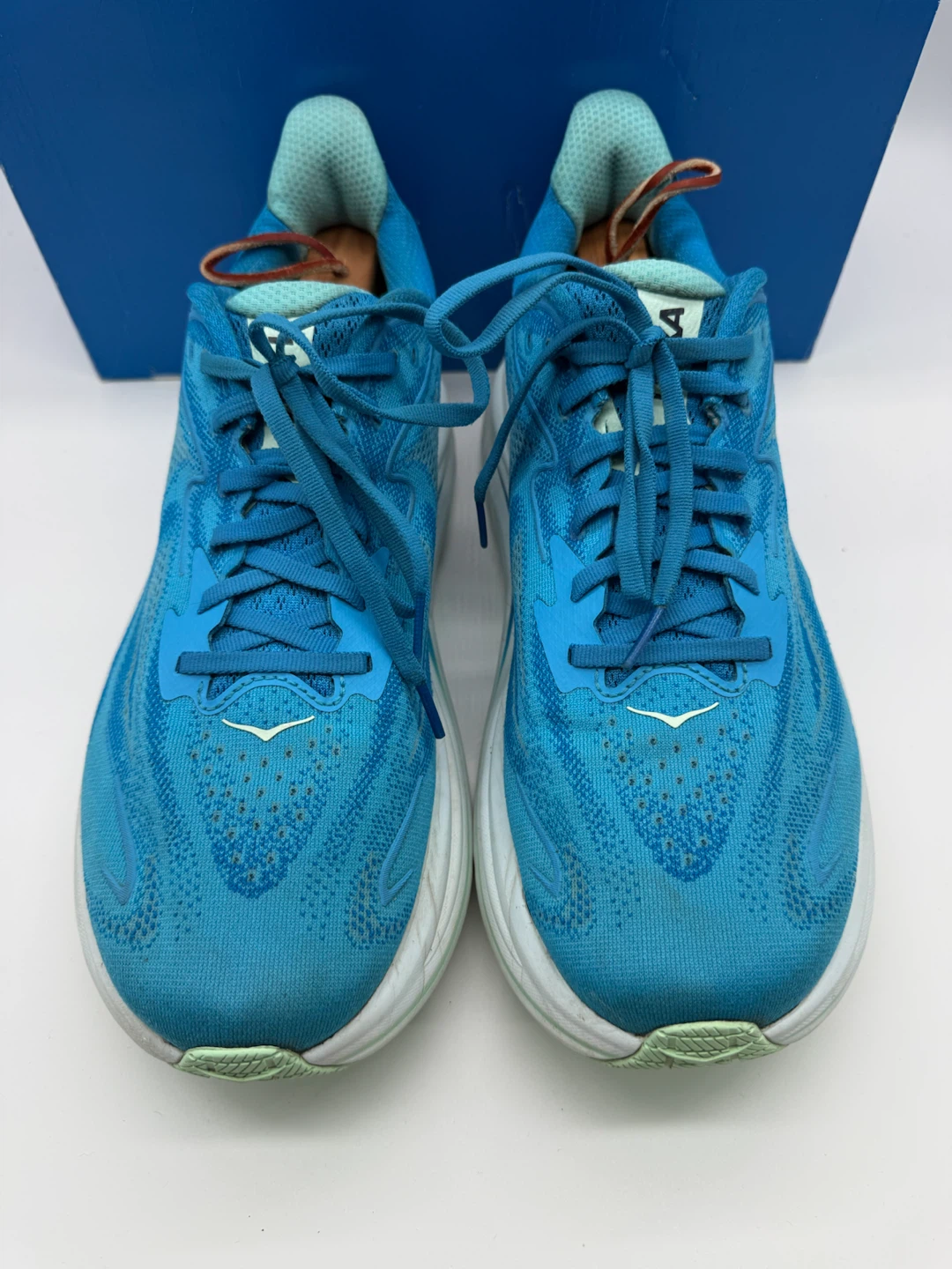 Hoka Clifton 10 Wide Skyward Blue Men’s Running Shoes Sz 11 2E - photo 5