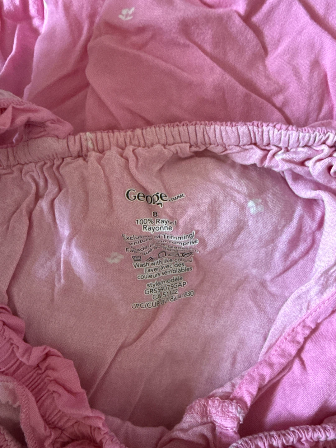 George Pink Rayon Dress Size 8 - photo 3