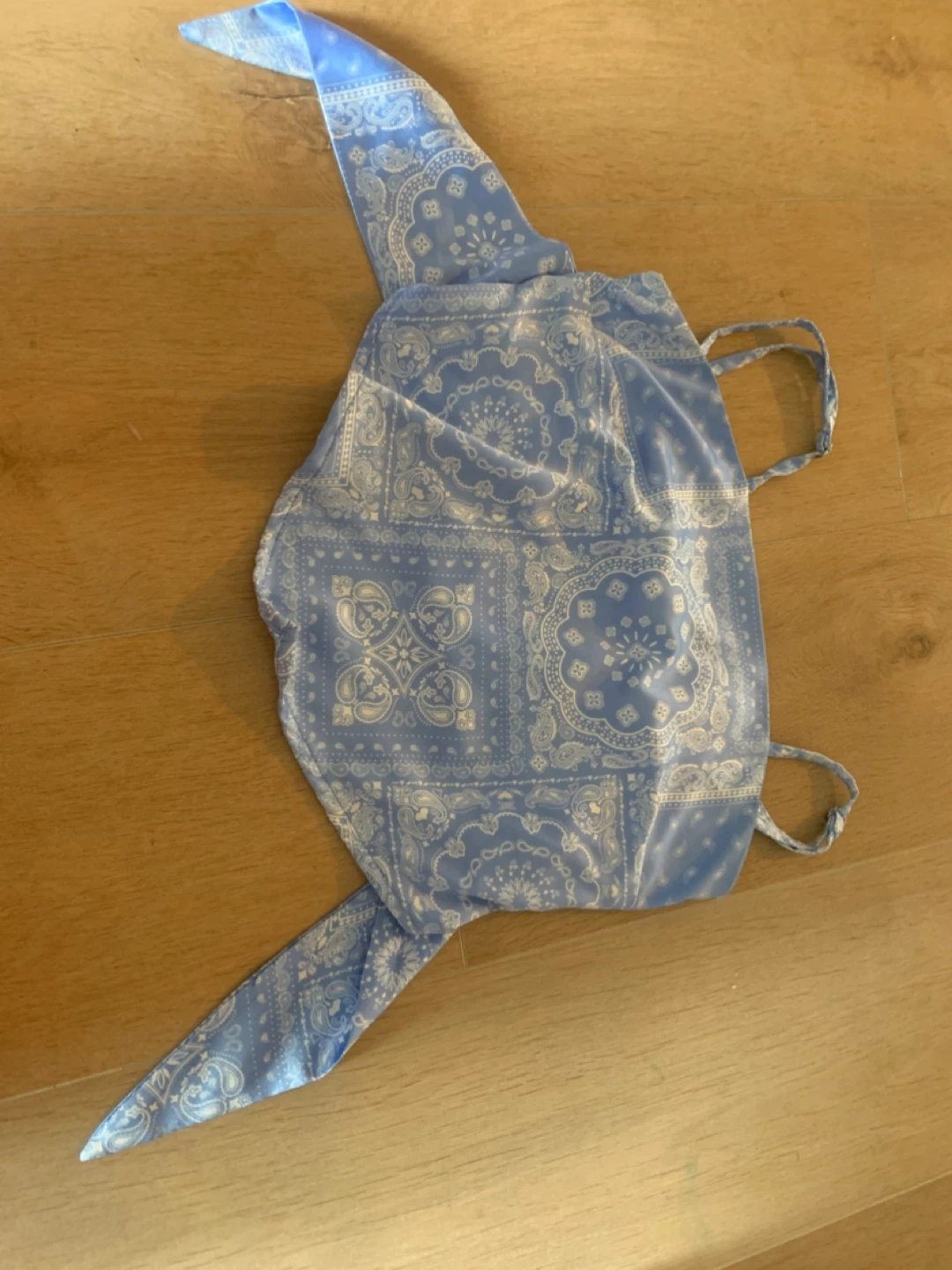 Blue Bandana Print Hair Scarf - photo 2