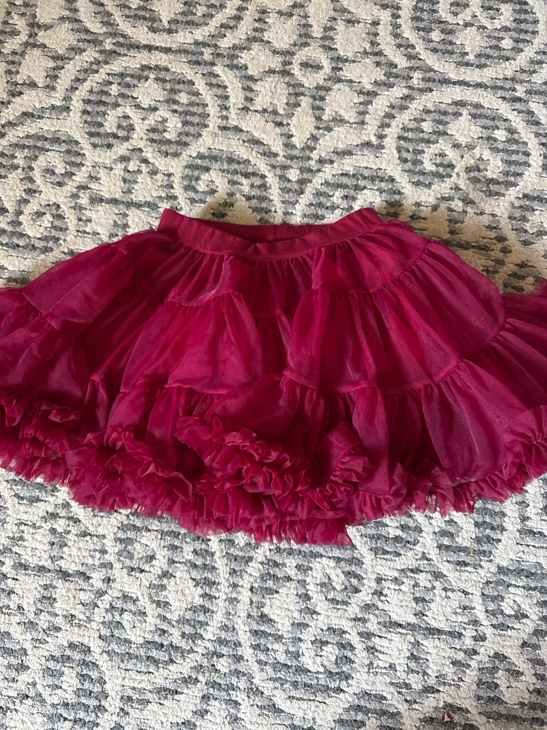 Girls Red Tulle Skirt 5 year old