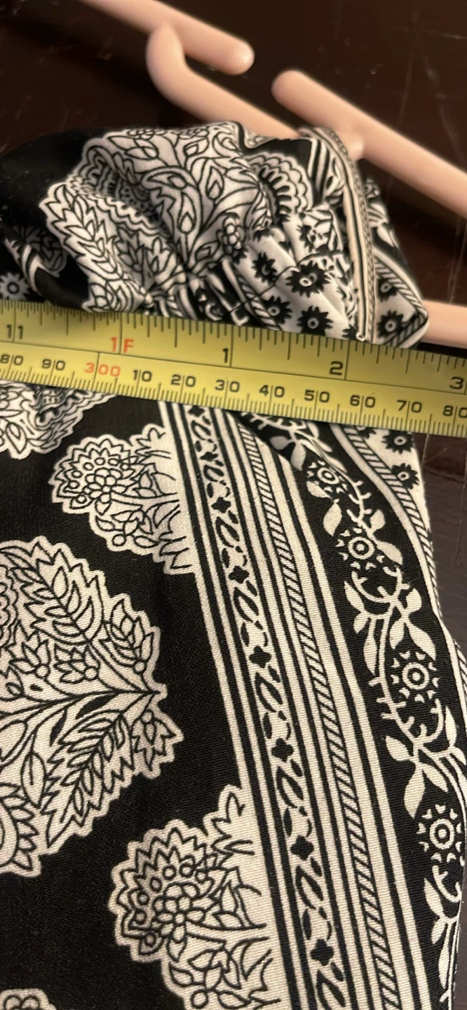 California Moon Rise Black & White Print Wide Leg Pants - photo 2