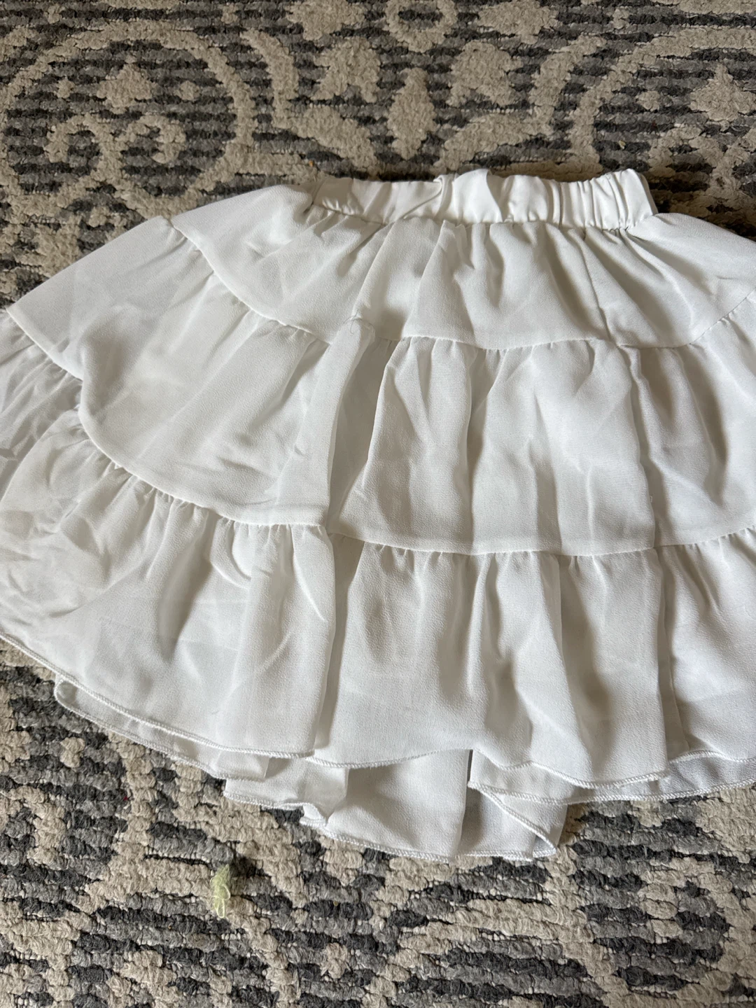White Ruffled Skirt 4 year old