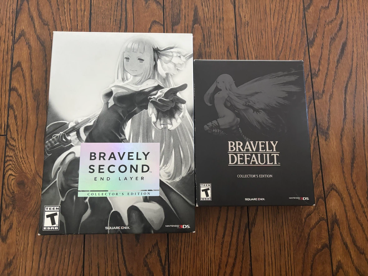 Bravely default and bravely second collectors edition lot