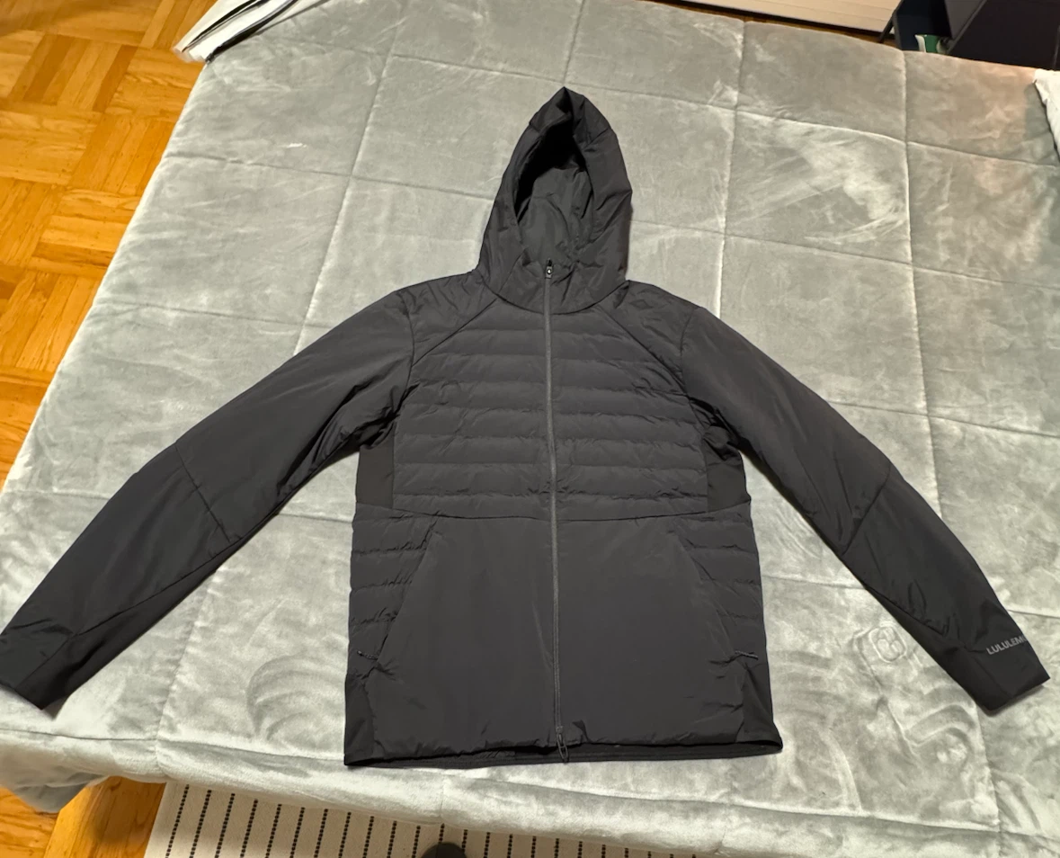 Lululemon down for it all hoody jacket - men’s L Black - photo 4