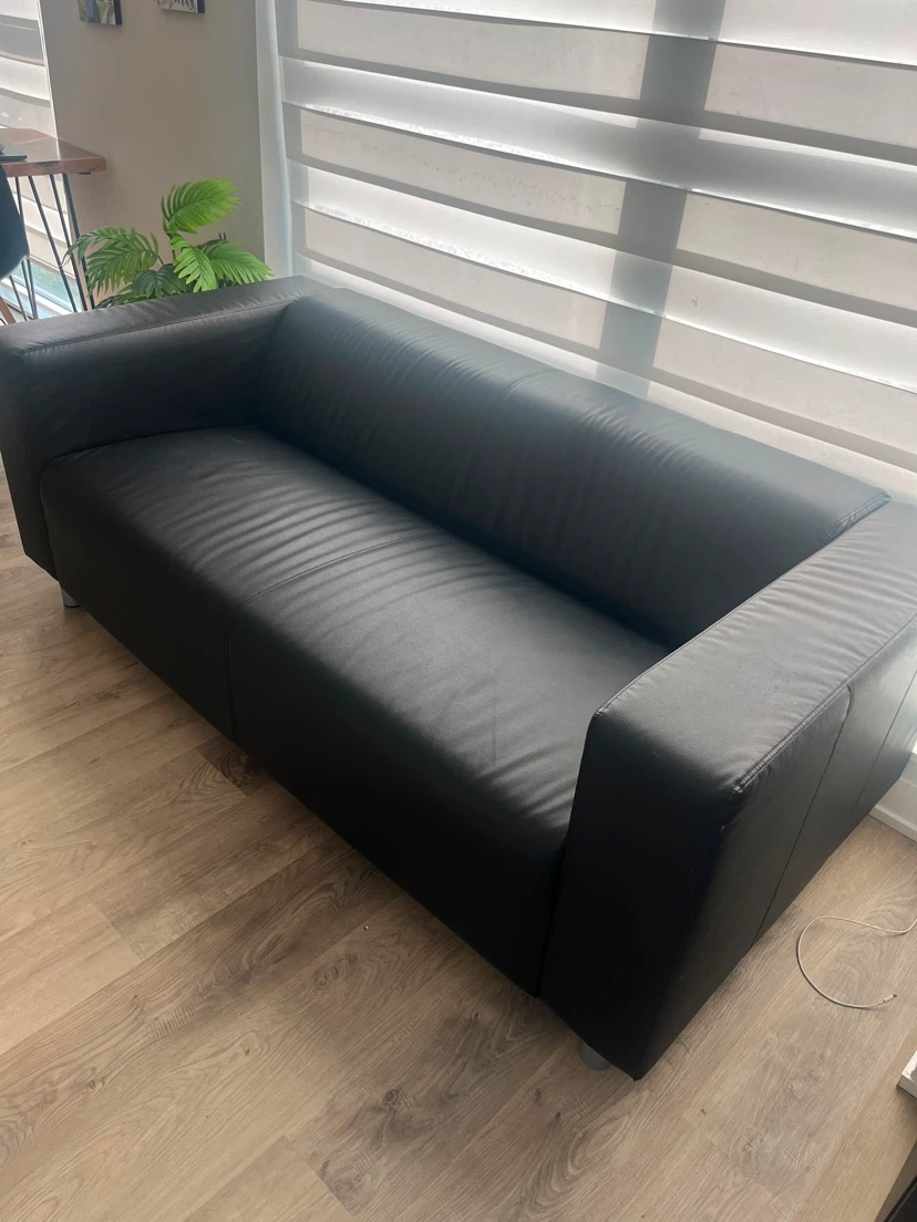 Ikea Klippan leather couch - photo 2