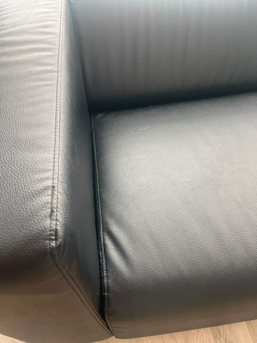 Ikea Klippan leather couch - photo 3