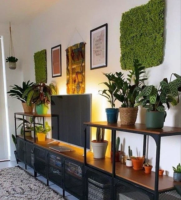 2 IKEA FJALLBO STORAGE DISPLAY CABINET / ENTERTAINMENT STAND