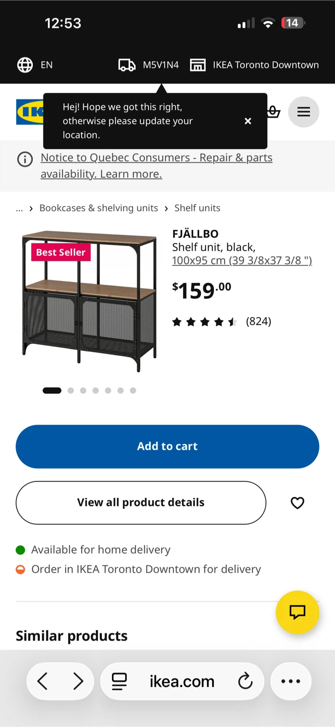 2 IKEA FJALLBO STORAGE DISPLAY CABINET / ENTERTAINMENT STAND - photo 2
