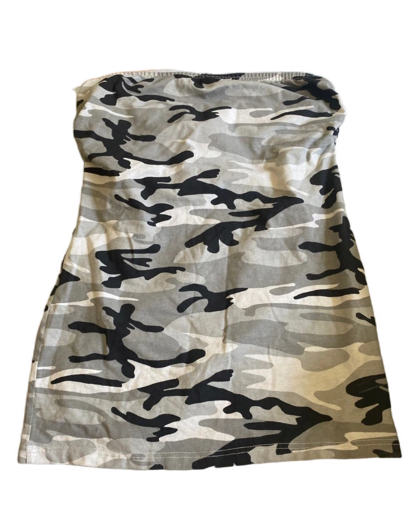 Vintage Camouflage Tube Top