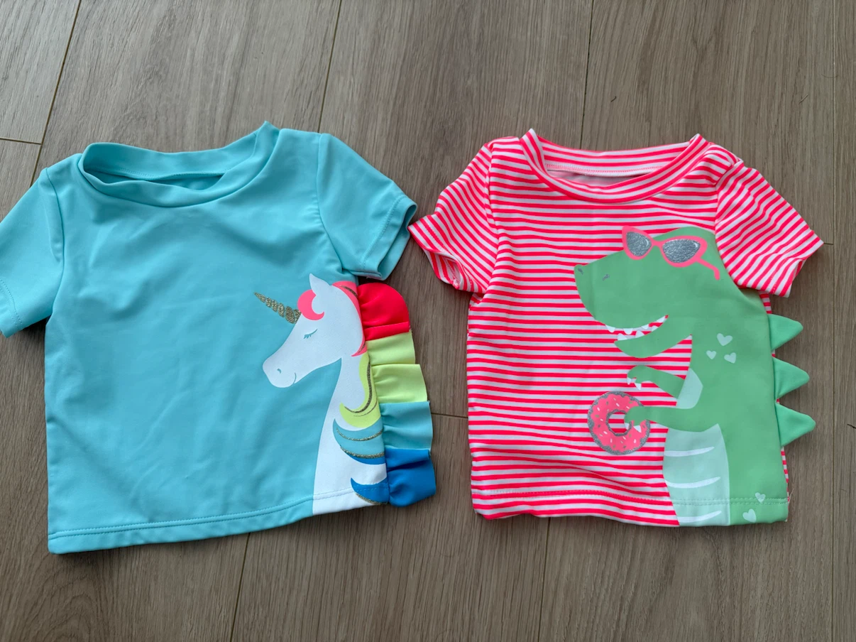 Baby Swim Shirts (2) Size 6-9M