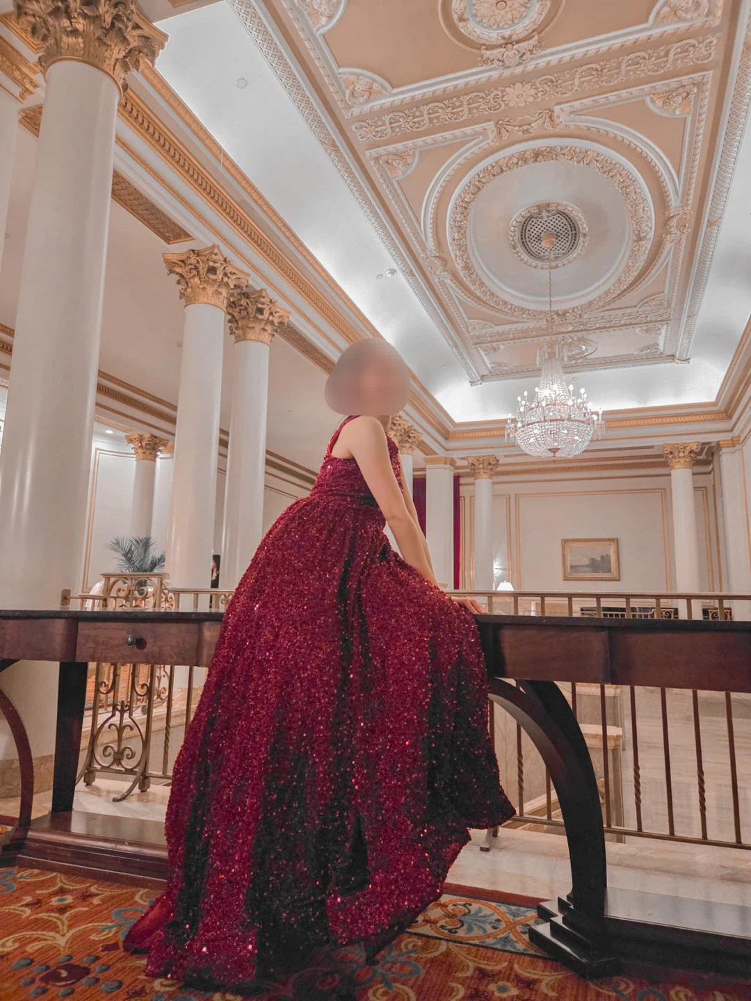 Sparkly Red Sequin Evening Gown