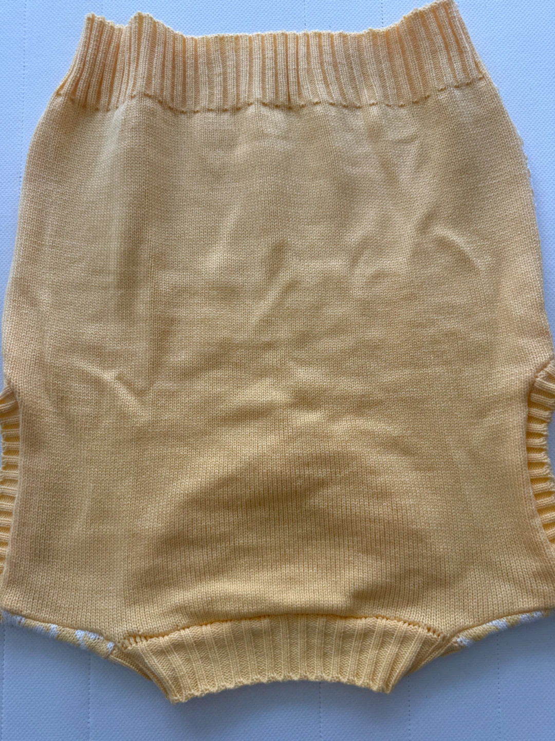Yellow Houndstooth Knit Vest - photo 4