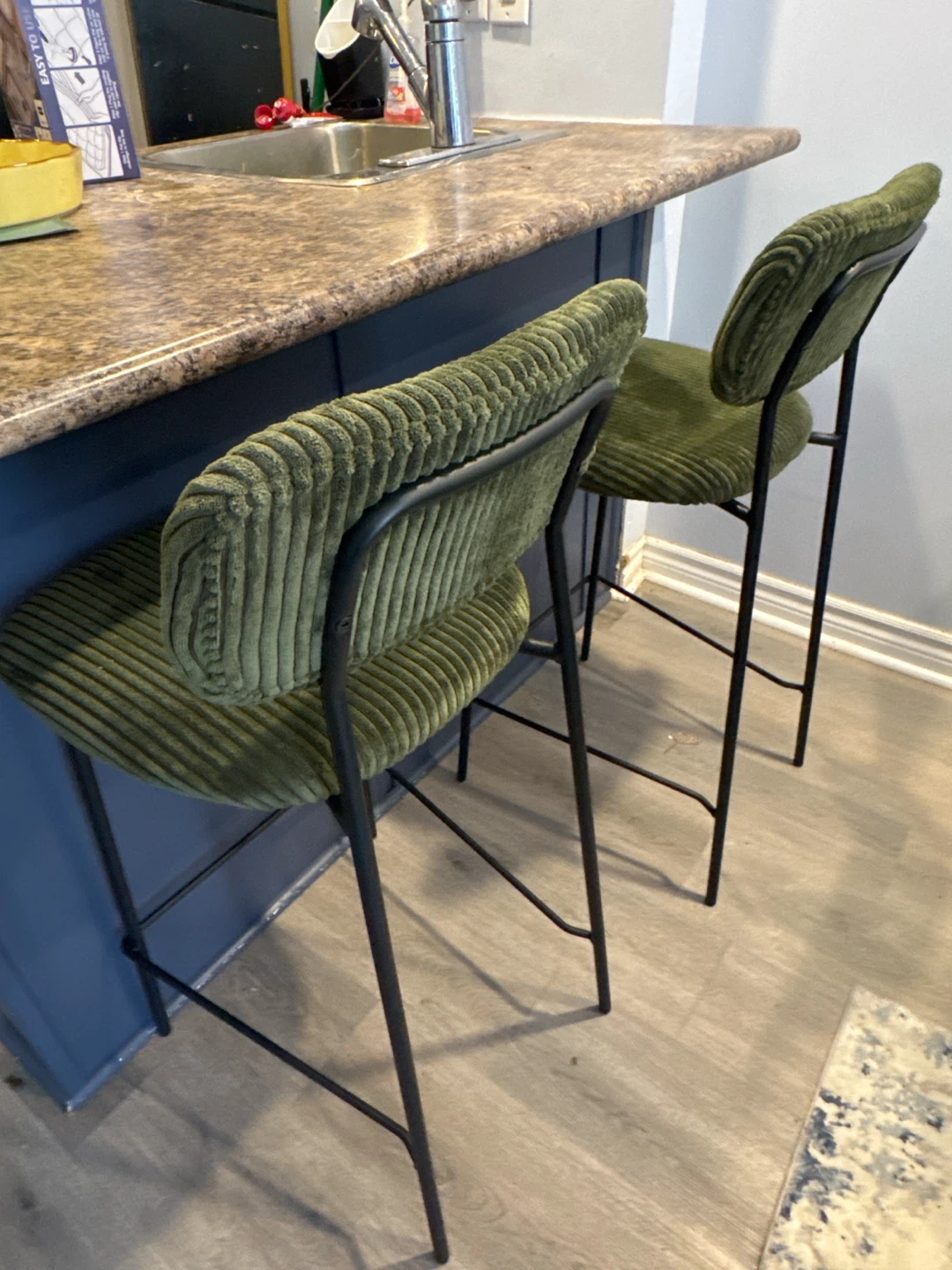 Pair of Olive counter stools