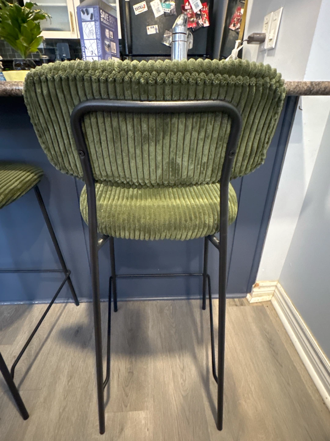 Pair of Olive counter stools - photo 2