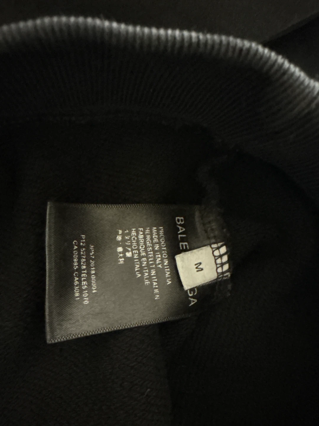 Balenciaga Black Hoodie Size M - photo 2