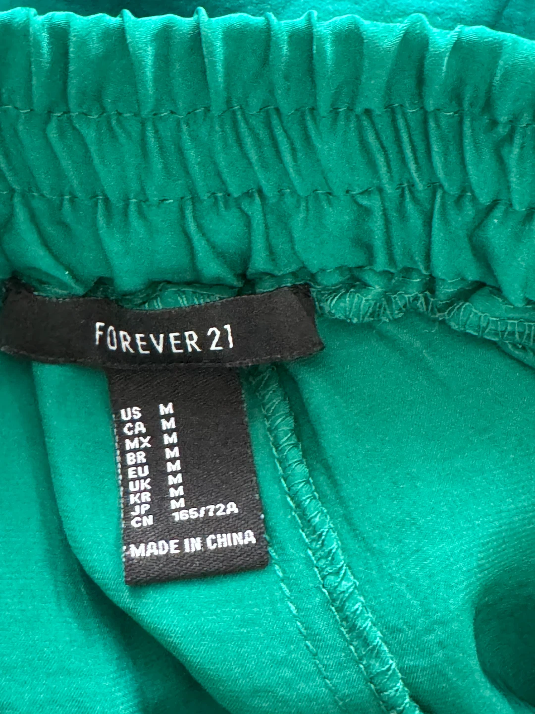 Forever 21 Green Silk Pants - photo 2