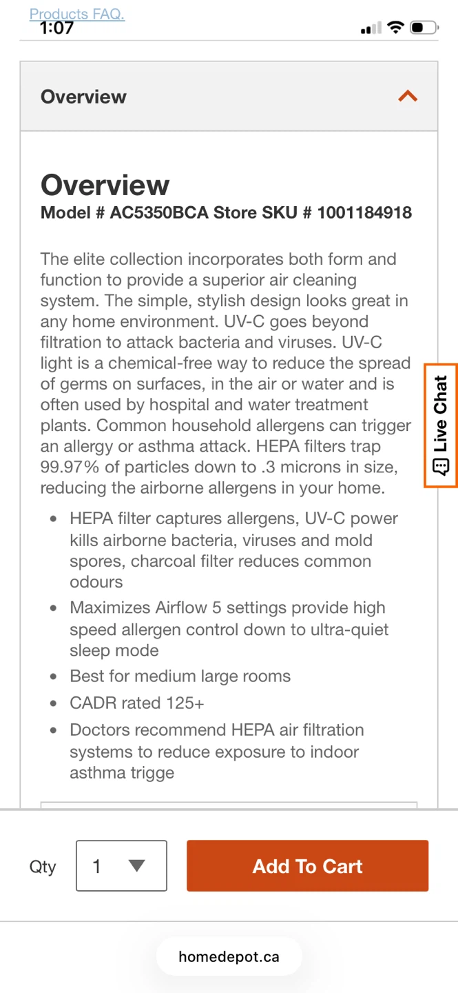 GermGuardian AC5350 4-in-1 Elite Air Purifier - photo 5