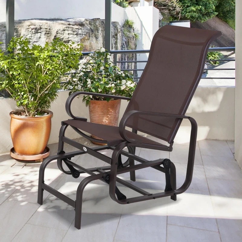 Patio Glider with Breathable Mesh Fabric - photo 2