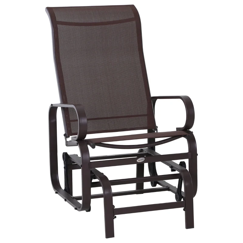 Patio Glider with Breathable Mesh Fabric - photo 3