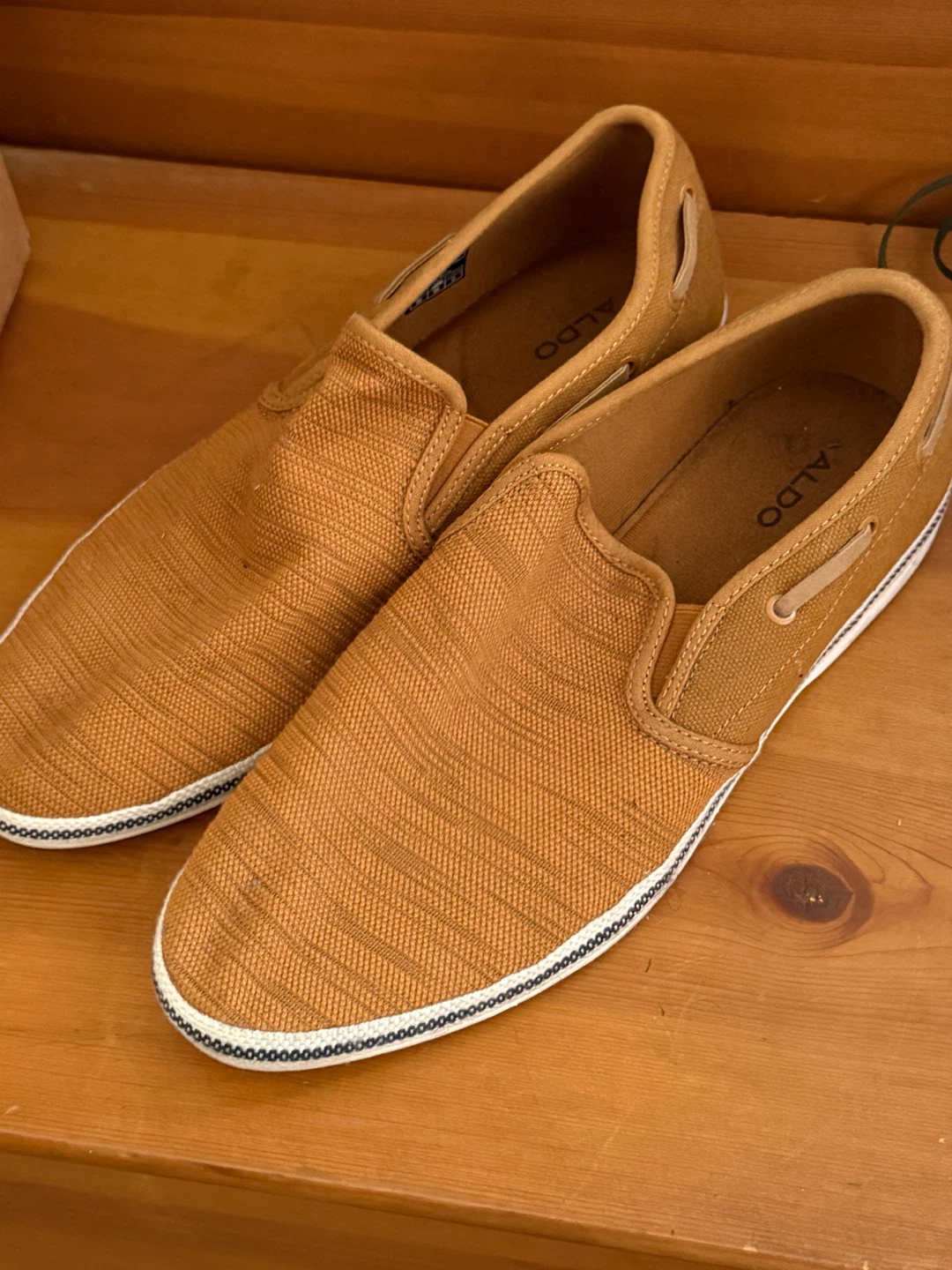 Aldo Men's Brown Slip-On Shoes