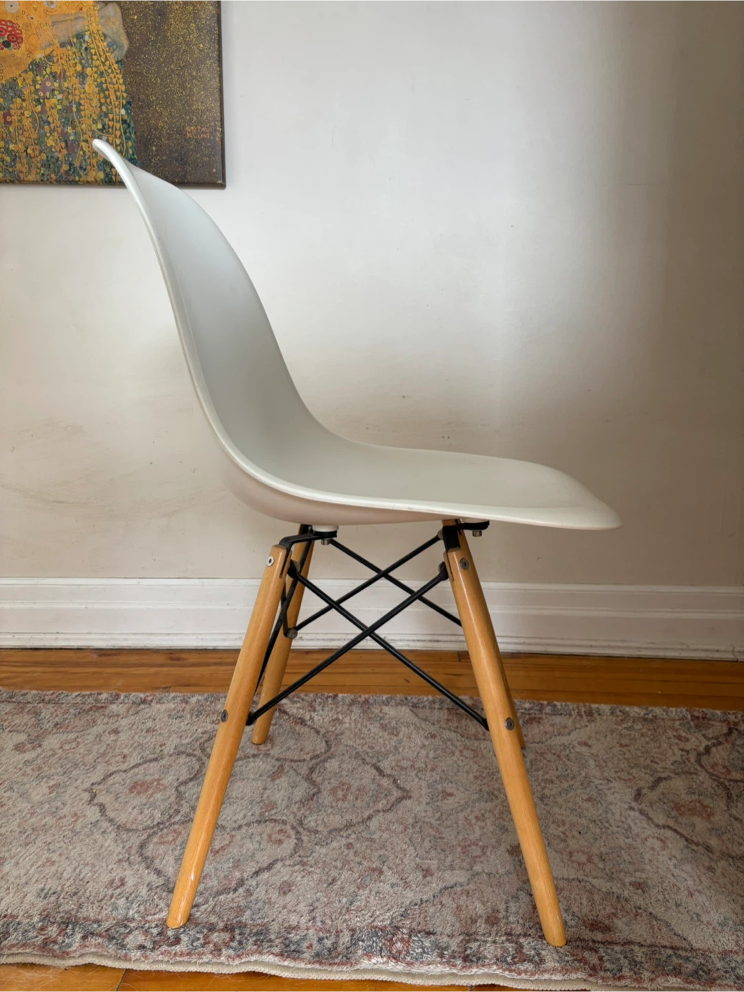 White Eiffel Style Dining Chairs (4) - photo 2