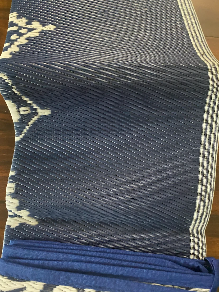 Blue Mandala Print Outdoor Mat - photo 3