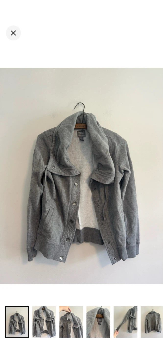 Roots 73 Athletics Grey Fleece Jacket
