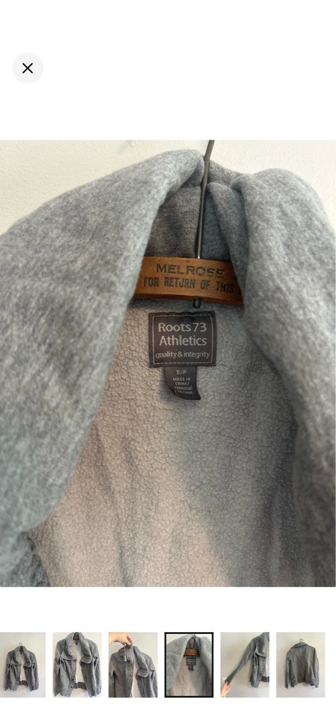 Roots 73 Athletics Grey Fleece Jacket - photo 4
