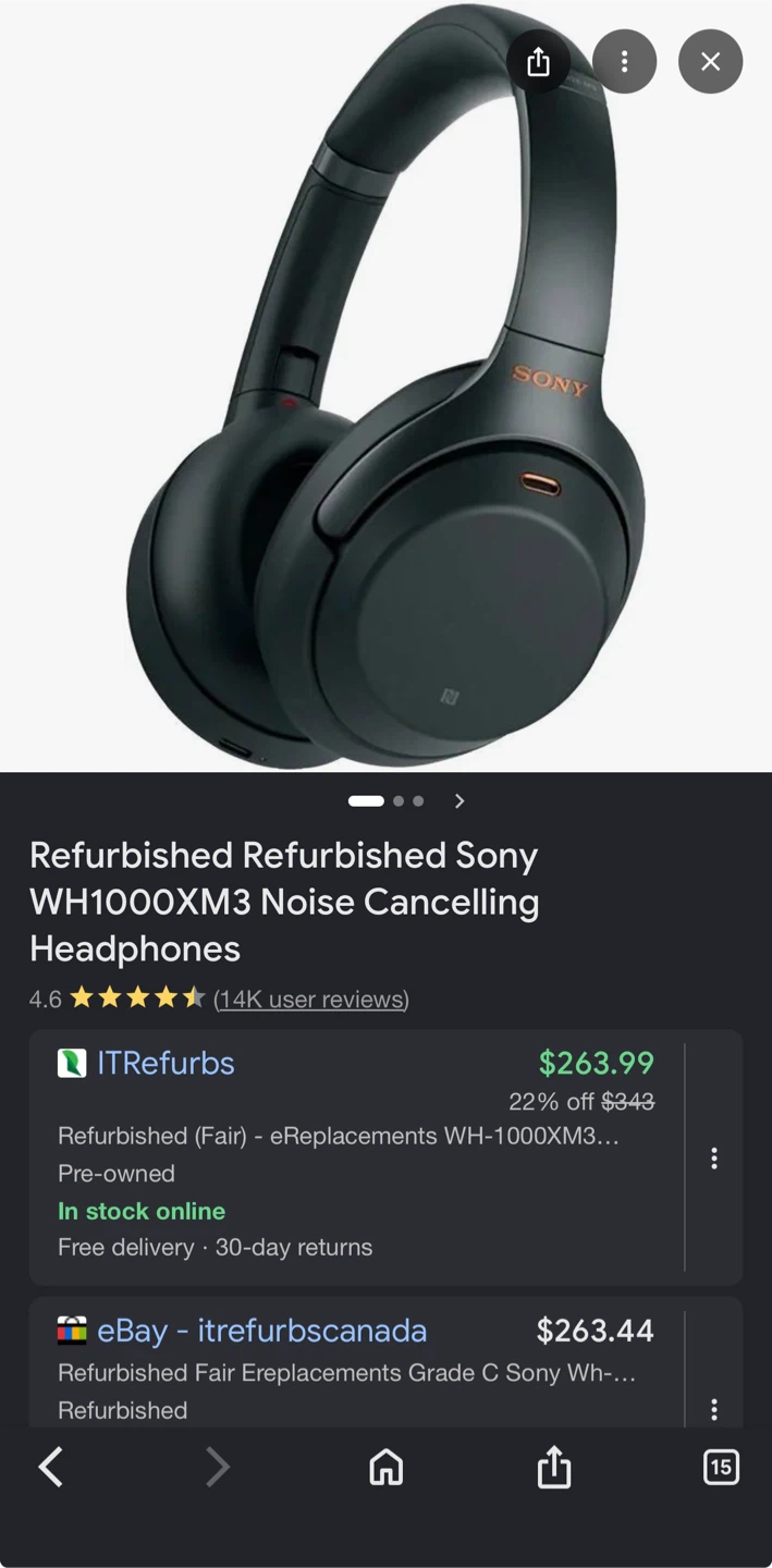 Sony WH-1000XM3 Noise Cancelling Headphones - photo 5
