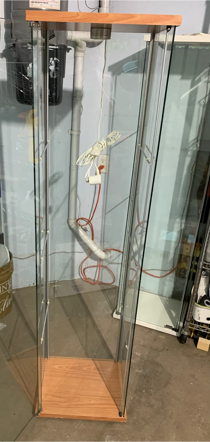 Glass Display Cabinet with Wood Accents - photo 3