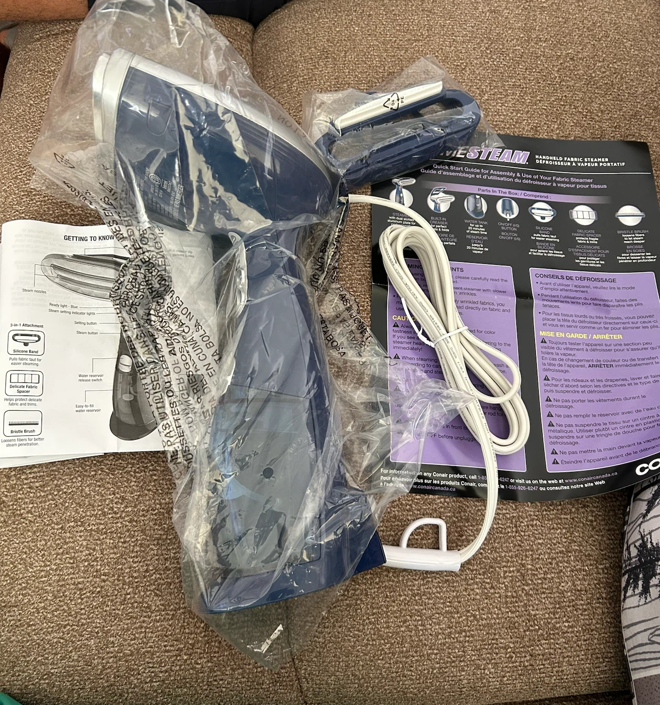 Conair ExtremeSteam Turbo Handheld Fabric Steamer - photo 5