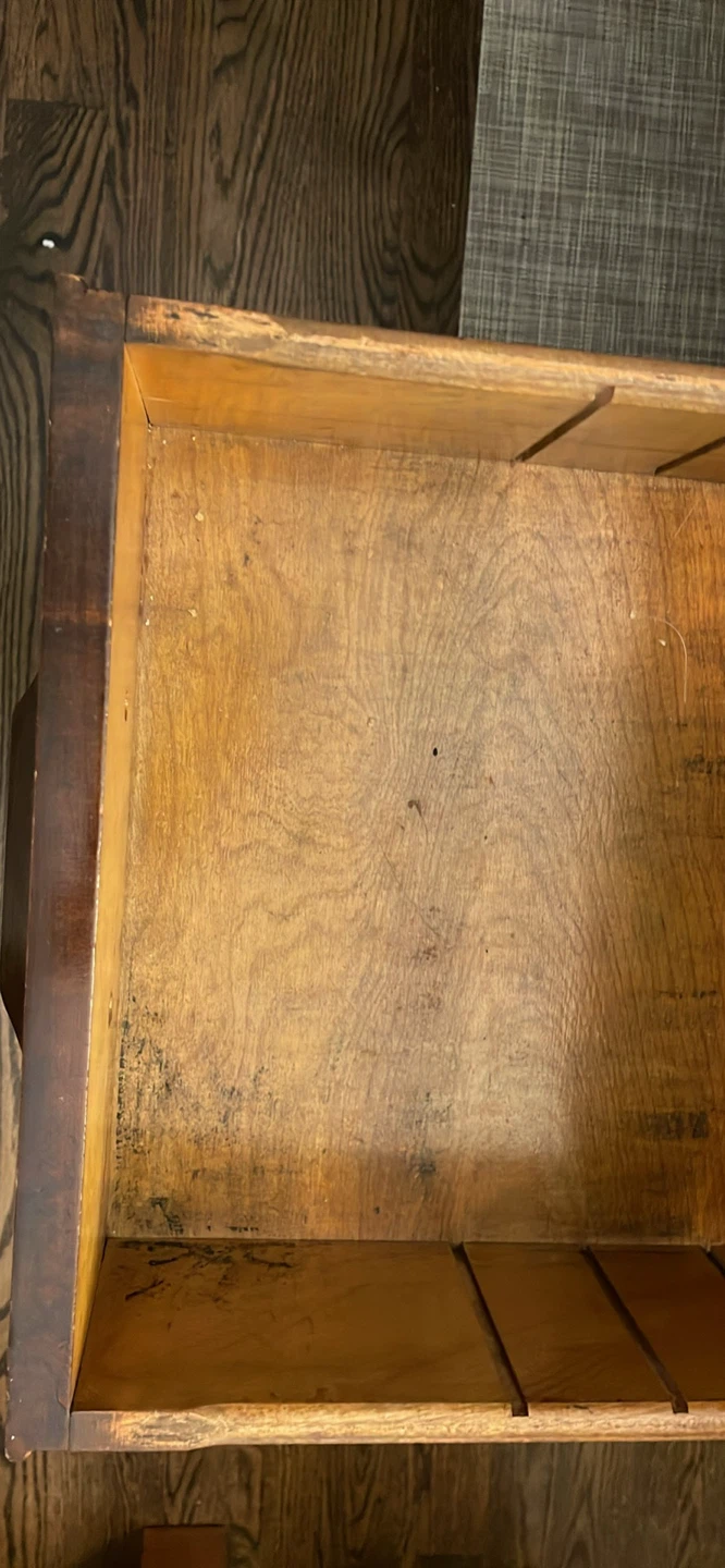 Vintage Wooden Desk with Drawers - photo 3