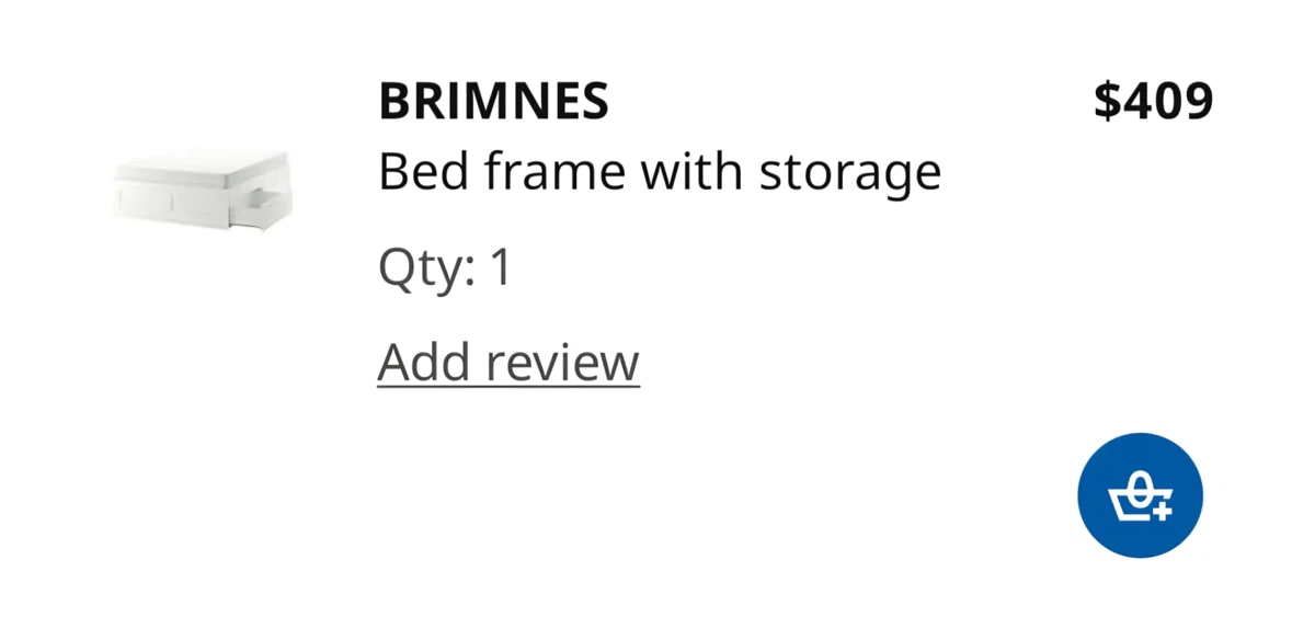 IKEA BRIMNES Bed Frame with Storage, Queen Mattress set - photo 2