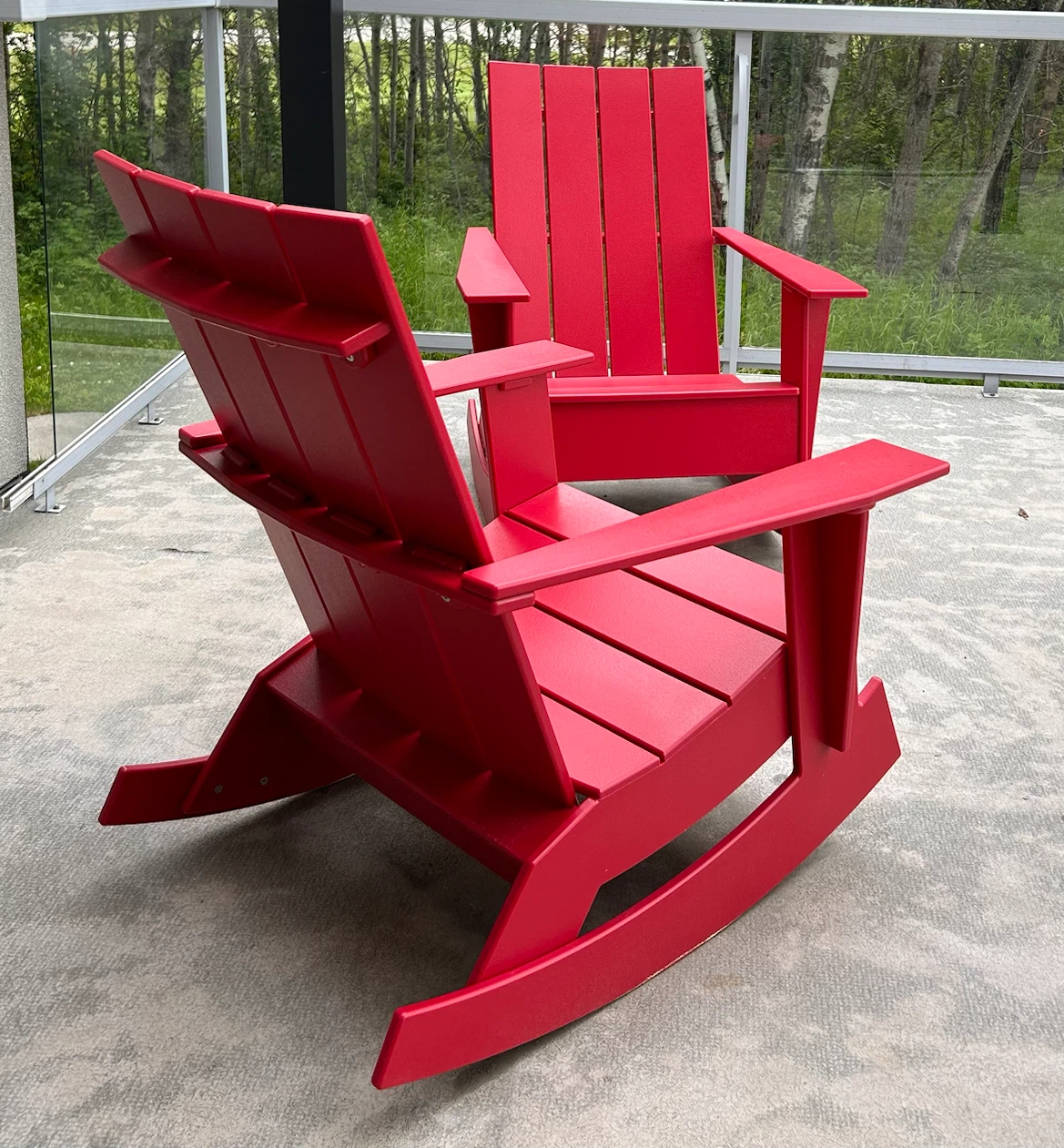 Loll Designs Red Adirondack Rocking Chair - photo 2