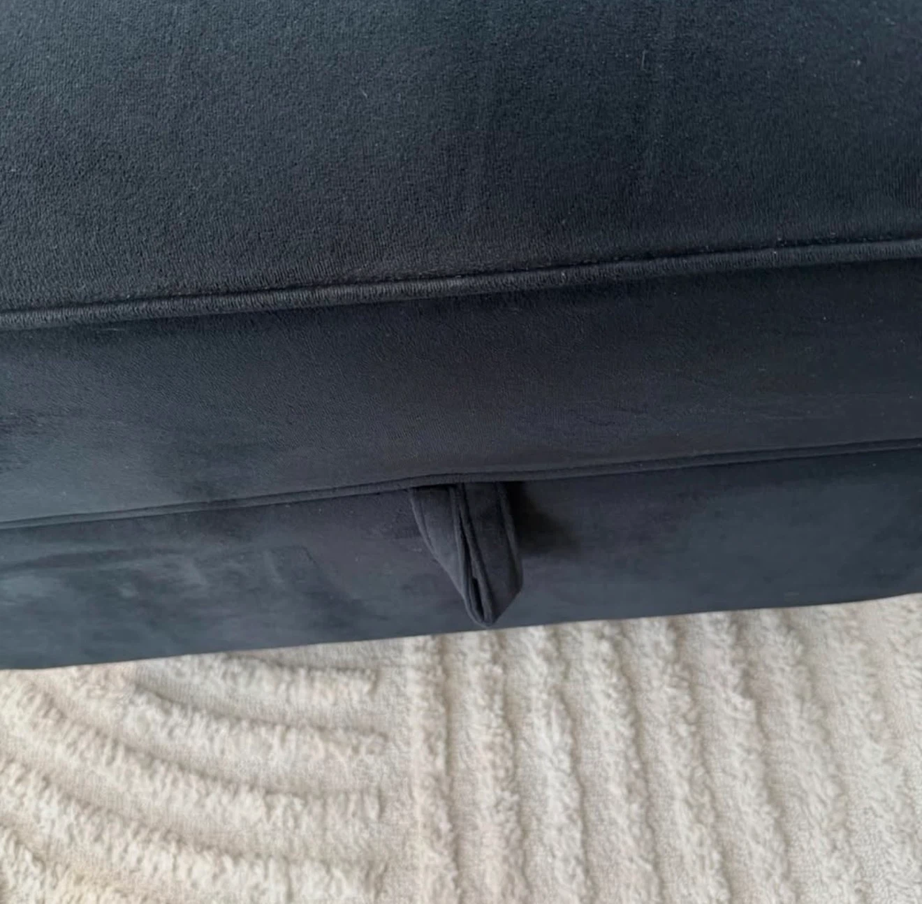 Ebern Designs Velvet Ottoman - photo 2