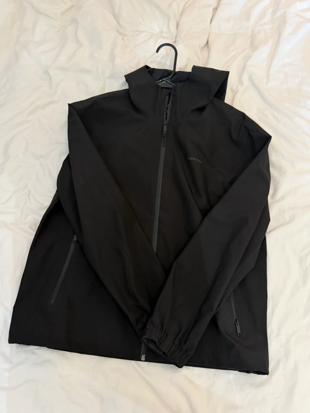 Calvin Klein Tech Shell Hooded Jacket - Black - photo 2