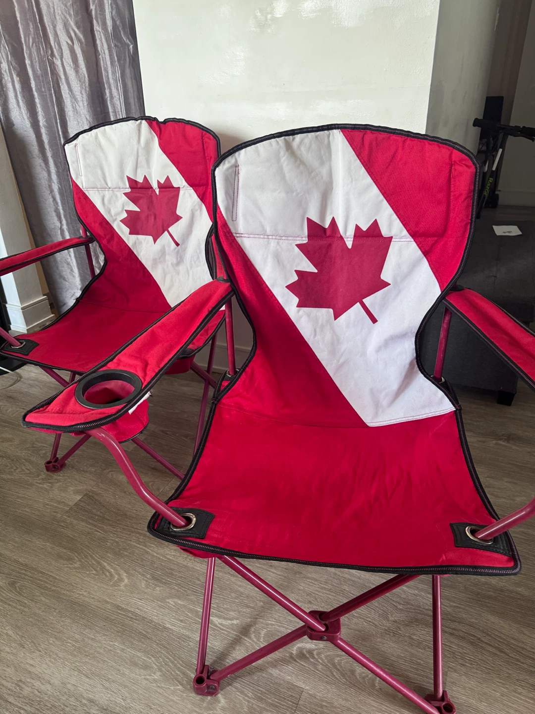 Set of 2 Canadian Flag Camping Chairs