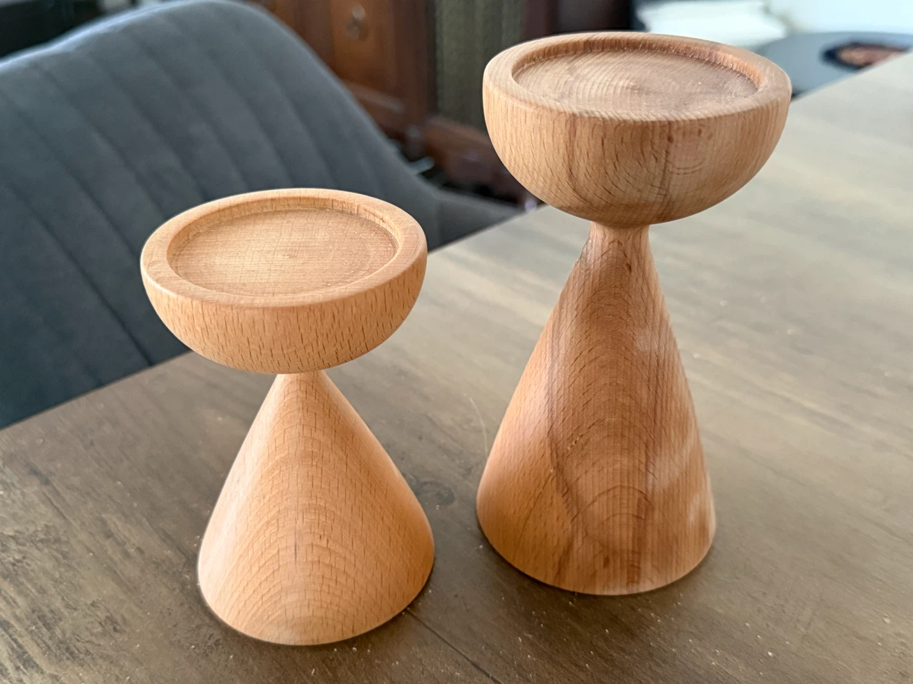 Wooden Candlesticks Set - photo 2