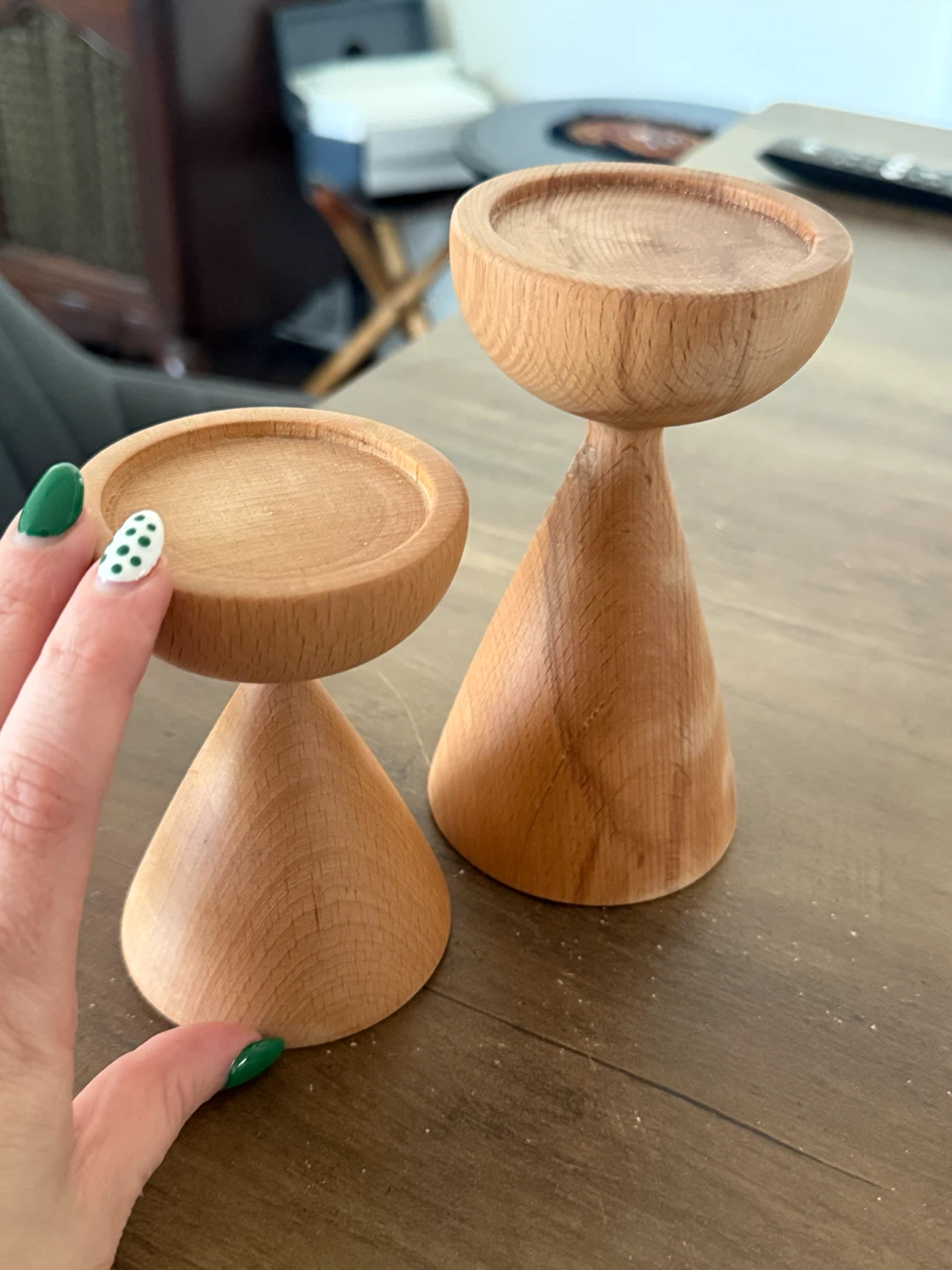 Wooden Candlesticks Set - photo 3