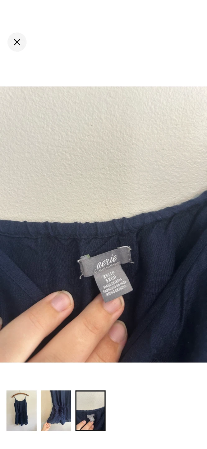 Aerie Navy Blue Romper - photo 3