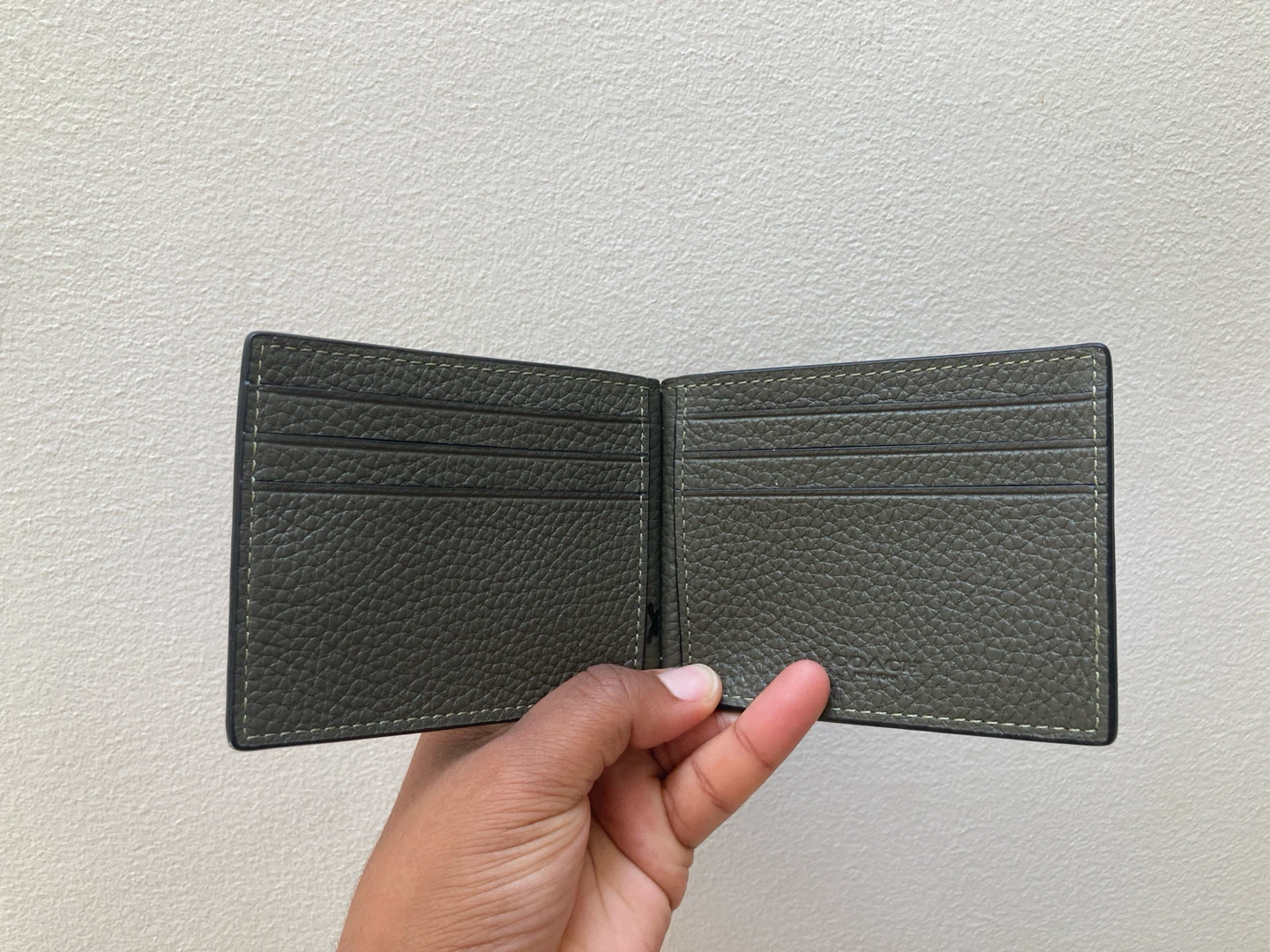 Coach Bifold Wallet - Olive Green - photo 2
