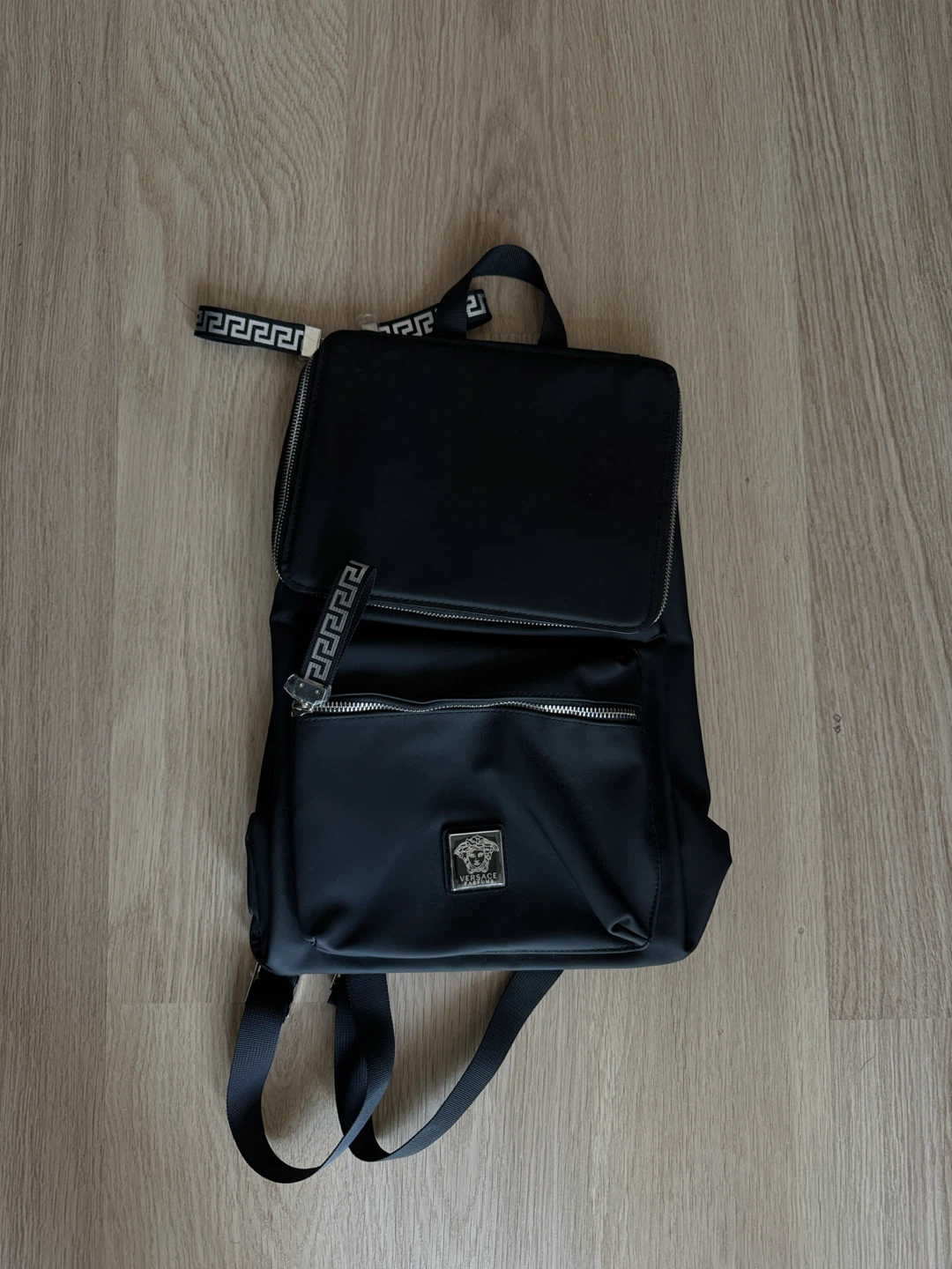 Versace Black Backpack