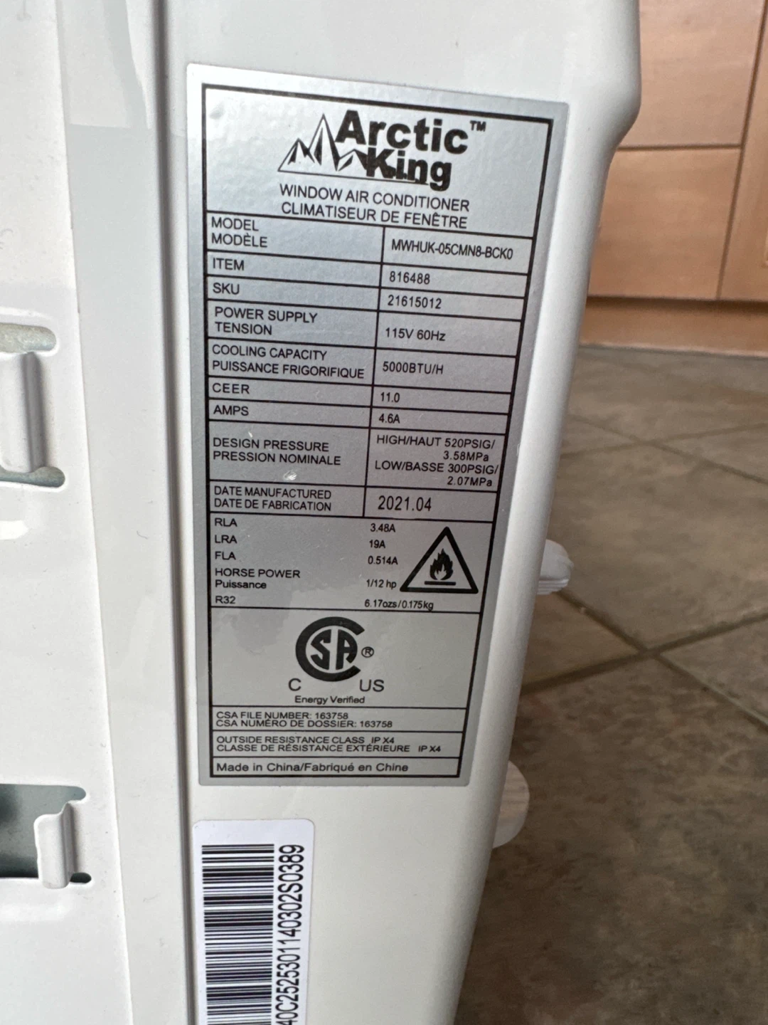 Arctic King Window Air Conditioner - 5000 BTU/H - photo 2