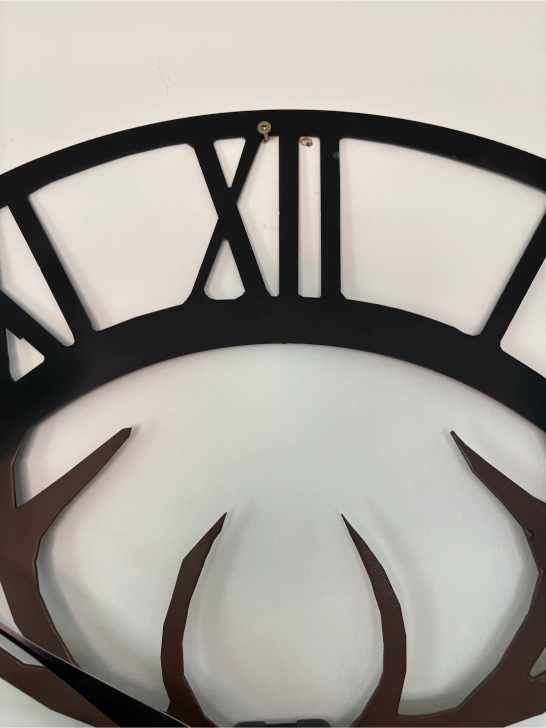 75 cm (30”) Metal Deer Wall Clock - photo 4
