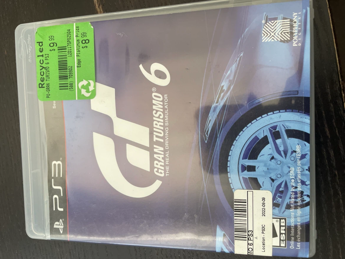 Gran Turismo 6 PlayStation 3 Game