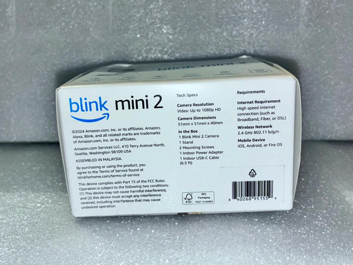 Blink Mini 2 Indoor/Outdoor Plug-In Smart Security Camera - photo 5