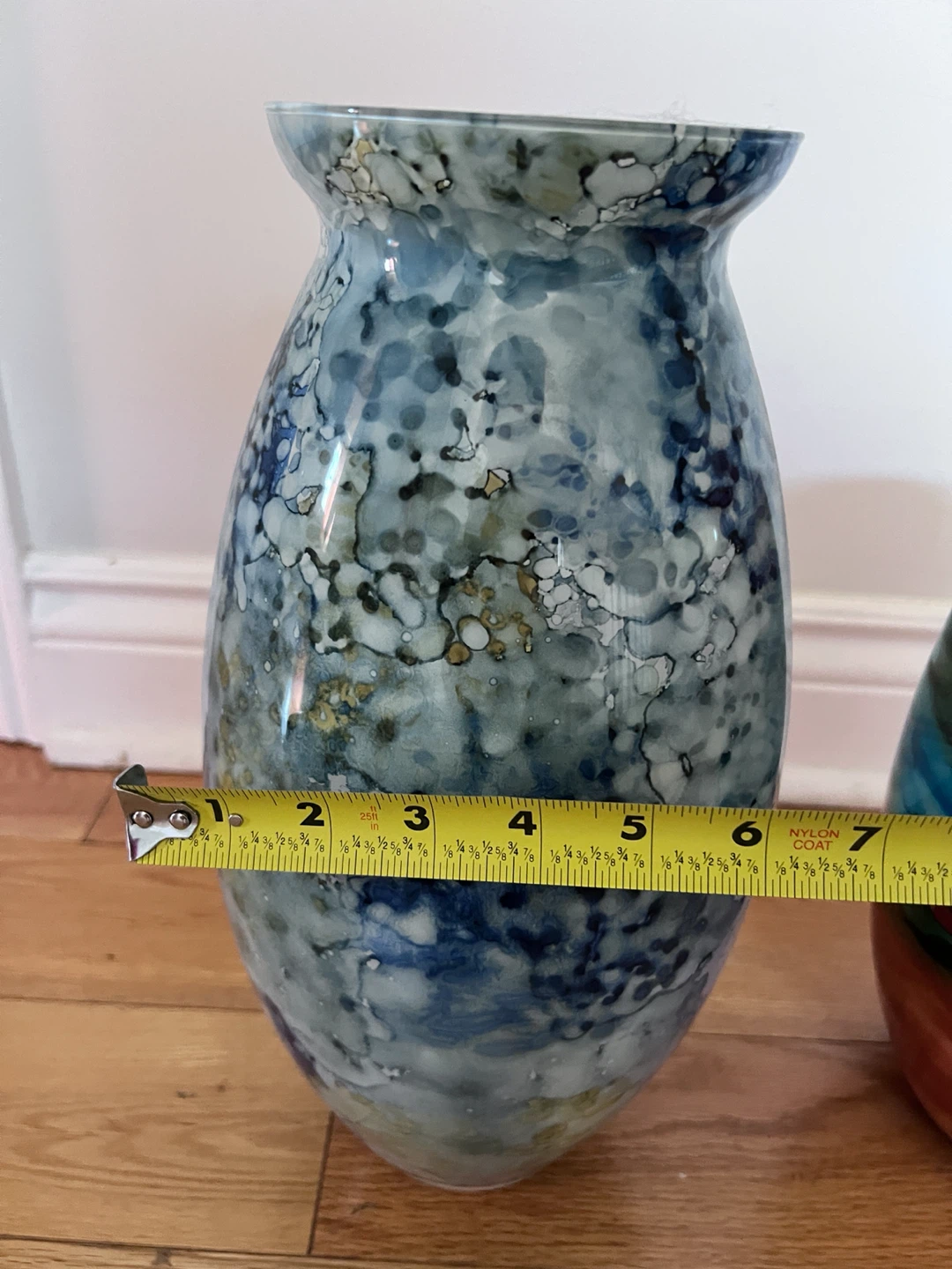Glass Vase Set - Blue Swirl and Sunset Swirl - photo 4
