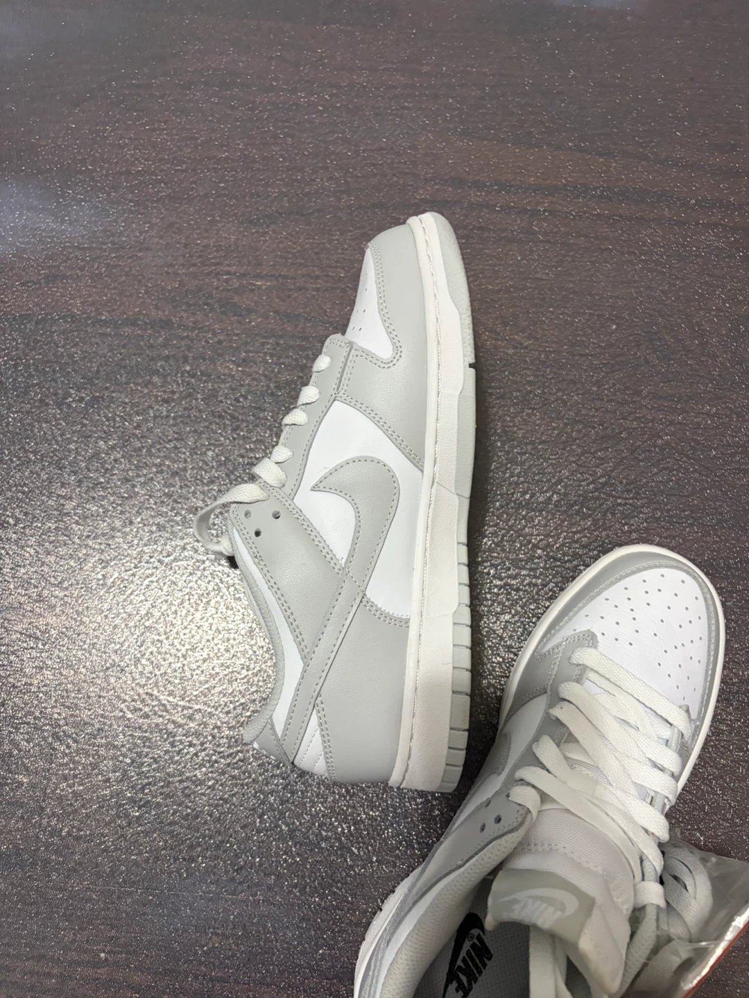 Nike Dunk Low Grey White Sneakers - photo 5