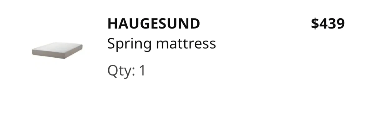 IKEA BRIMNES Bed Frame with Storage, Queen Mattress set - photo 4