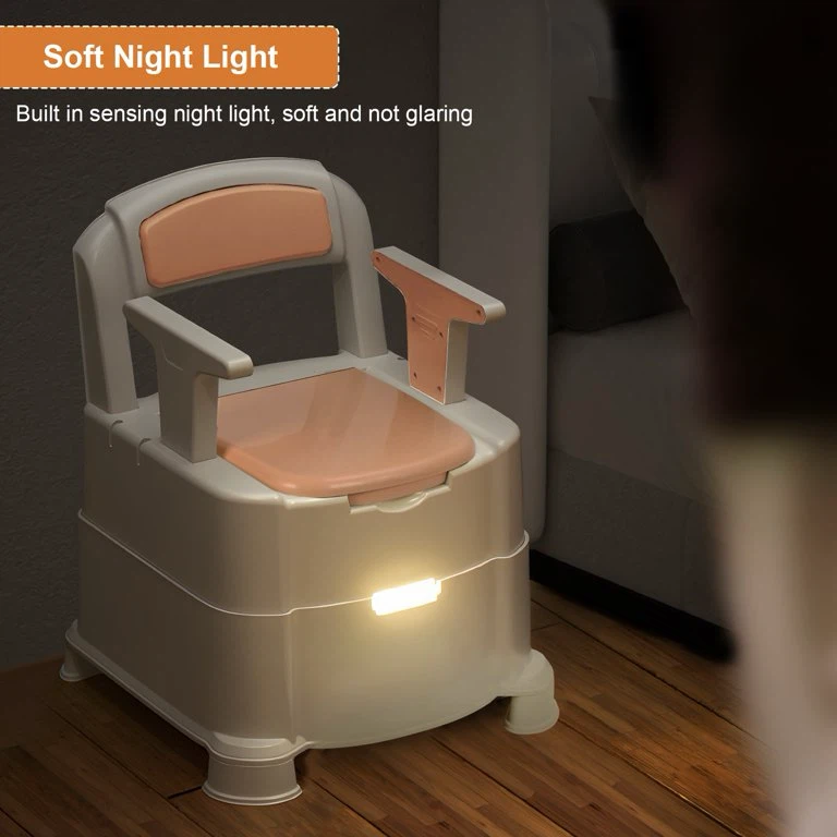 Portable Toilet Chair with Night Light - photo 2
